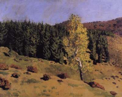 Landscape Autumn in Izvora by Károly Ferenczy
